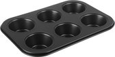 Vetta - Bakvorm voor 6 cakejes - 26,5x18cm - cupcake vorm - cupcakes in de oven - overschaal - muffins - muffinvorm
