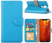 LuxeBass Hoesje geschikt voor Nokia 8.1 - Bookcase Turquoise - portemonnee hoesje - telefoonhoes - gsm hoes - telefoonhoesjes