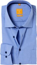 Redmond modern fit overhemd - blauw - Strijkvriendelijk - Boordmaat: 41/42