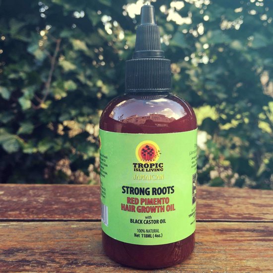 Tropic Island Living Strong Roots Red Pimento Hair Growth Oil 118 ml bol