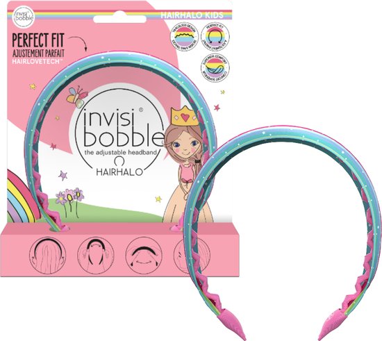 Invisibobble - Kids - Hairhalo Rainbow Crown | bol.com