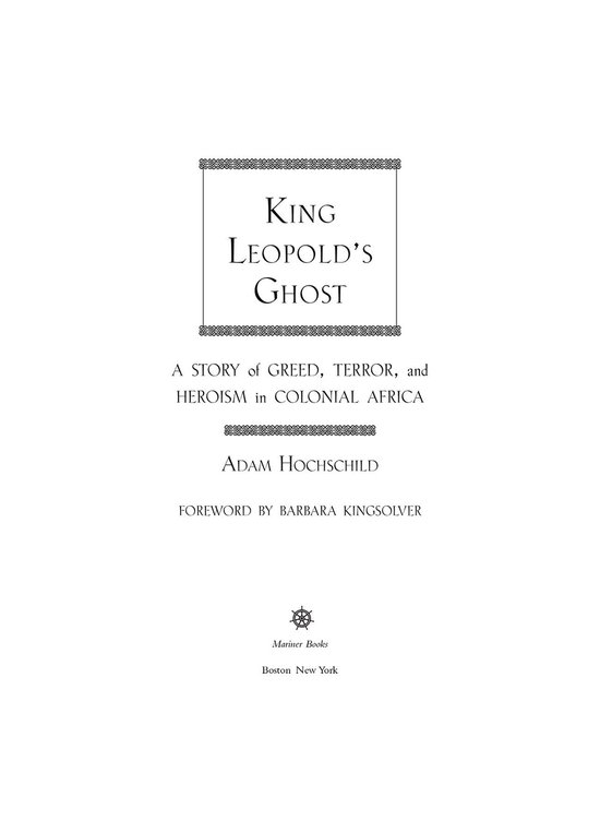 King Leopold's Ghost - cover