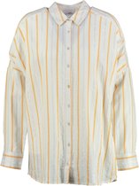 Aaiko off white oversized langere viscose tuniek blouse vleermuismouw - valt ruim - Maat M