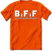 Beer Friends Forever T-Shirt | Bier Kleding | Feest | Drank | Grappig Verjaardag Cadeau | - Oranje - XXL