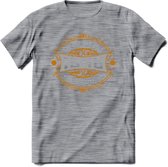 1946 The One And Only T-Shirt | Goud - Zilver | Grappig Verjaardag  En  Feest Cadeau | Dames - Heren | - Donker Grijs - Gemaleerd - S