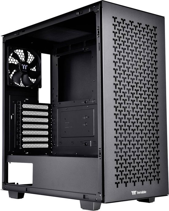 Thermaltake Divider 300 TG Air Black Midi-tower Black 2 voorgeïnstalleerde ventilators
