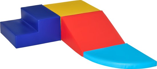 HOMCOM Softbausteine Bausteine 4 TLG Schaumstoffbausteine 3D0-011