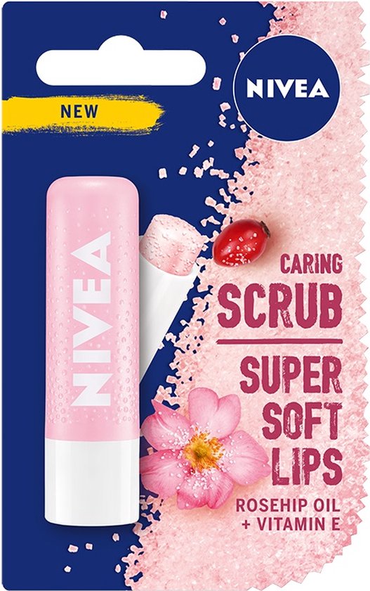 NIVEA Lipscrub & Lipverzorging in 1 Stick - Zachte Lippen met Wilde Roos | bol.com