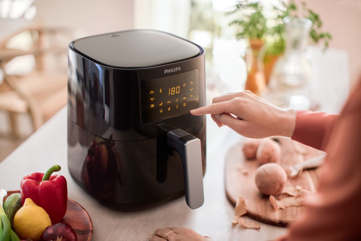 Philips Airfryer Essential 3000 Series - HD9252/70 - 4 liter (L)- Hetelucht friteuse - Digitaal display - Warmhoudfunctie — afbeelding 5