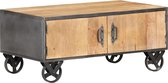 Decoways - Salontafel 90x50x39 cm massief gerecycled hout