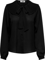 Jacqueline de Yong Blouse Jdypila L/s Plisse Collar Shirt Wvn 15245469 Black Dames Maat - W36