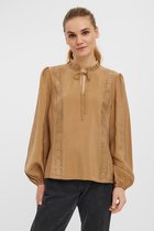 Vero Moda Blouse Vmidda L/s Top Wvn Ga 10259985 Tigers Eye Dames Maat - L