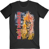 Iron Maiden Heren Tshirt -XL- First Album Track List V.3. Zwart