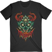 Mastodon Heren Tshirt -2XL- Leaf Beast Zwart