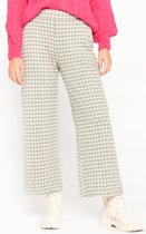 LOLALIZA Broek met pied-de-poule print - Grijs - Maat 44