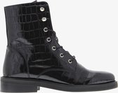 Tango | Pleun fat 22-a x AC black patent print boot - black sole | Maat: 39