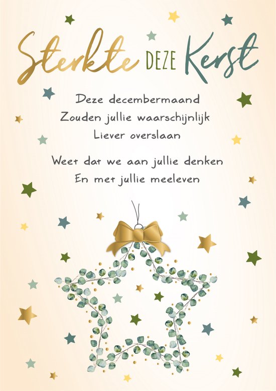 Kaart Kerst Intense Sterkte deze kerst KIR30A bol