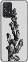 Geschikt voor Samsung Galaxy A53 5G hoesje - Plant - Zwart - Wit - Abstract - Siliconen Telefoonhoesje