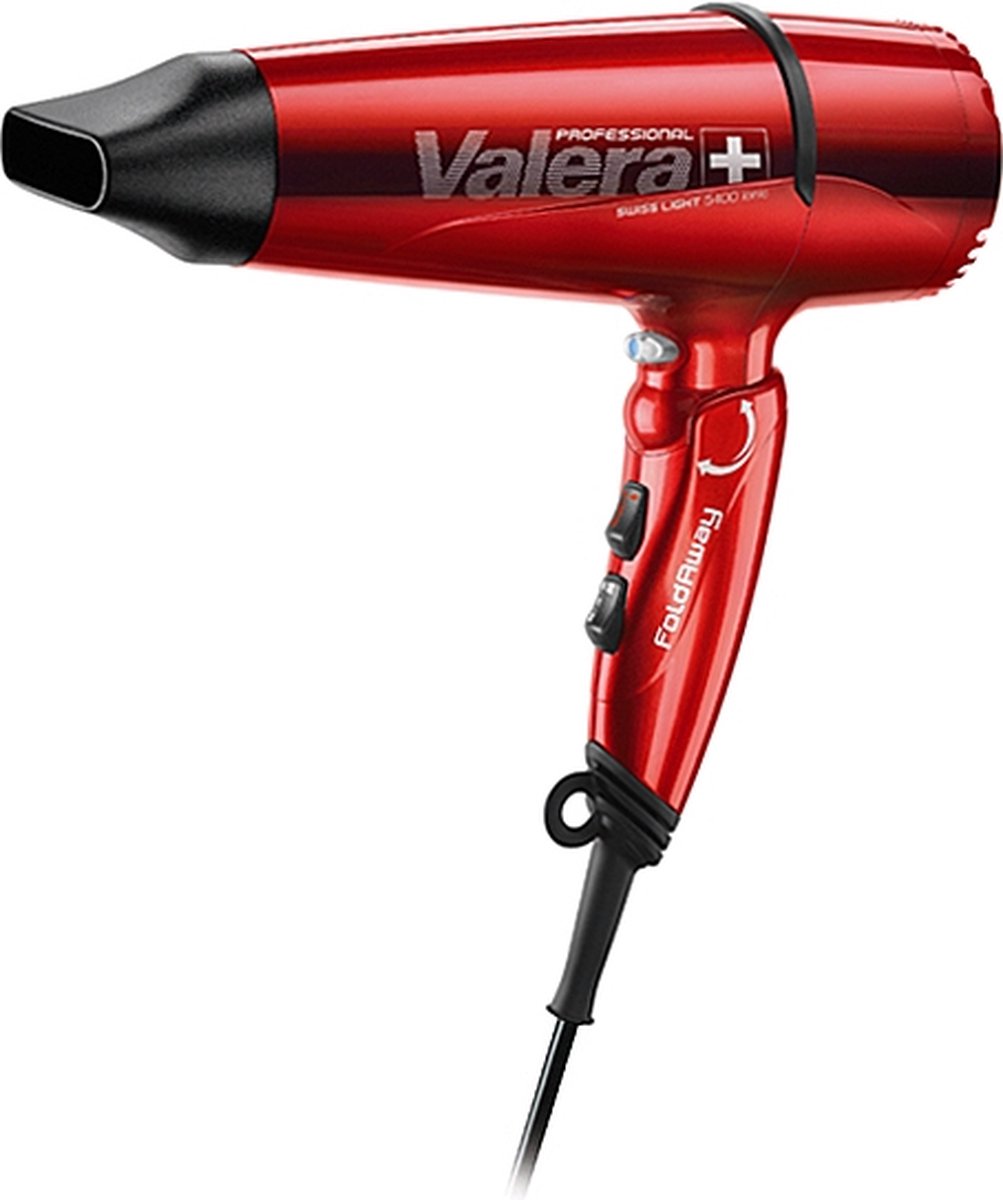 Valera Professional Swiss Light 5400 Fold Away Ionic Haardroger Red/2000W 1Stuks
