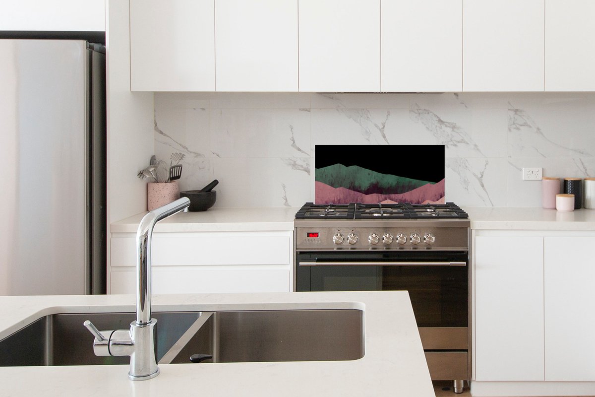 KitchenYeah Spatscherm 70x30 cm - Best Grandma Ever aluminium thumbnail 6