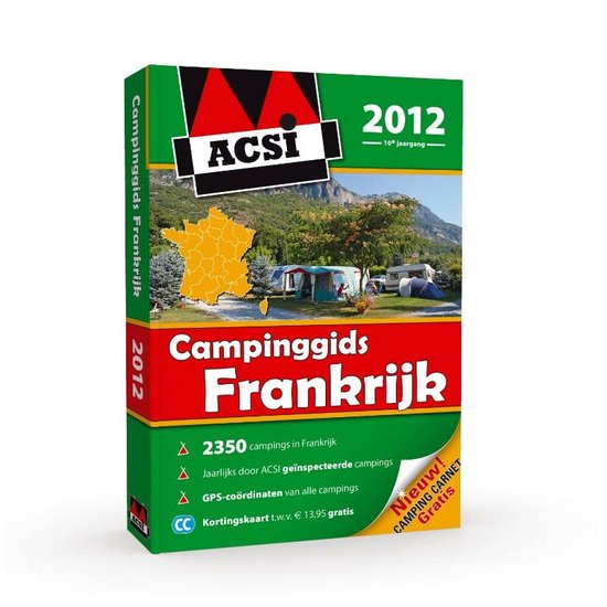 Cover van het boek 'ACSI Campinggids Frankrijk 2012  + ACSI Camping dvd-rom Frankrijk 2012' van  Nvt