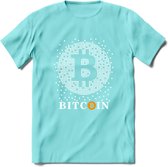 Bitcoin Bits - Crypto T-Shirt Kleding Cadeau | Dames / Heren / Unisex | Bitcoin / Ethereum shirt | Grappig Verjaardag kado | BTC Tshirt Met Print | - Licht Blauw - M