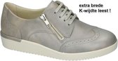 Solidus -Dames -  grijs - lage gesloten schoenen - maat 38.5