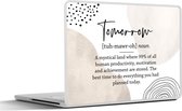 Laptop sticker - 17.3 inch - Time management - Pastel - Spreuken