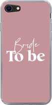 Geschikt voor iPhone 7 hoesje - Trouwen - Quotes - 'Bride to be' - Spreuken - Siliconen Telefoonhoesje