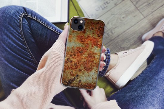 Coque iPhone 13 mini - Fer - Vintage - Rouille - Siliconen