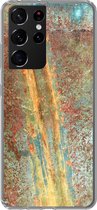 Coque Samsung Galaxy S21 Ultra - Rouille - Or - Métal - Coque de téléphone en Siliconen
