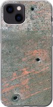Coque iPhone 13 mini - Messing - Rouille - Patiné - Coque en Siliconen