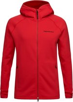 Peak Performance  - Chill Zip Hood - Midlayer Rood - M - Rood