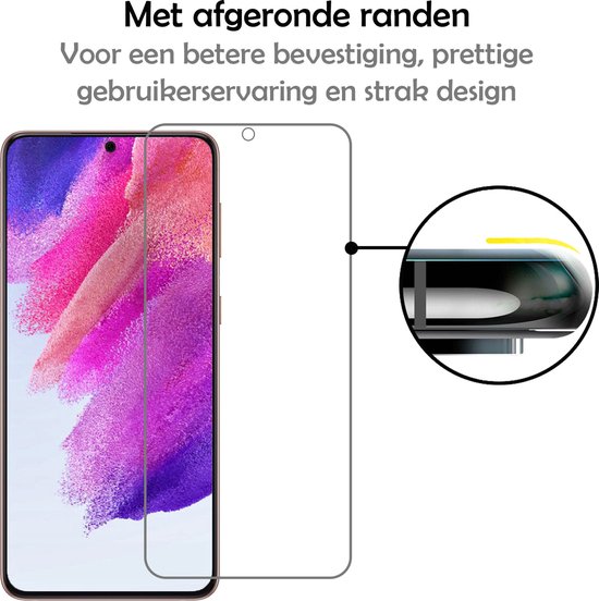 Protecteur d'écran Samsung S21 FE - Glas protecteur d'écran Samsung Galaxy S21 FE - Glas protecteur d'écran Samsung S21 FE Extra fort - 2 pièces