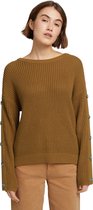 Tom Tailor Trui Pullover Met Knoop Detail 1029097xx71 27474 Dames Maat - M