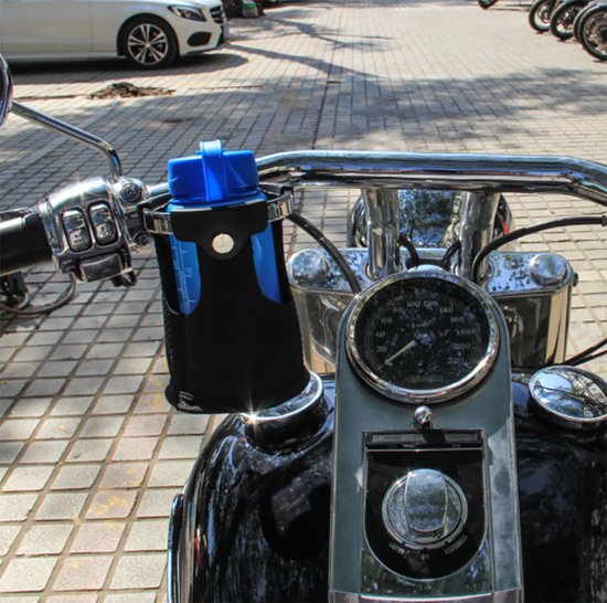 Bidonhouder Voor Motor - Flessenhouder - Met Klem Voor Stuurbevestiging - Voor Motoren & Fietsen Stuur - Bekerhouder - Quick Mount van Happylivez — afbeelding 2