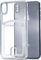 Apple iPhone XS Max Hoesje - Xccess - Card Serie - TPU Backcover - Transparant - Hoesje Geschikt Voor Apple iPhone XS Max