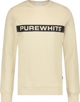 Purewhite -  Heren Regular Fit   Sweater  - Bruin - Maat L