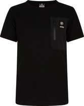 Indian Blue jongens fancy pique t-shirt Black