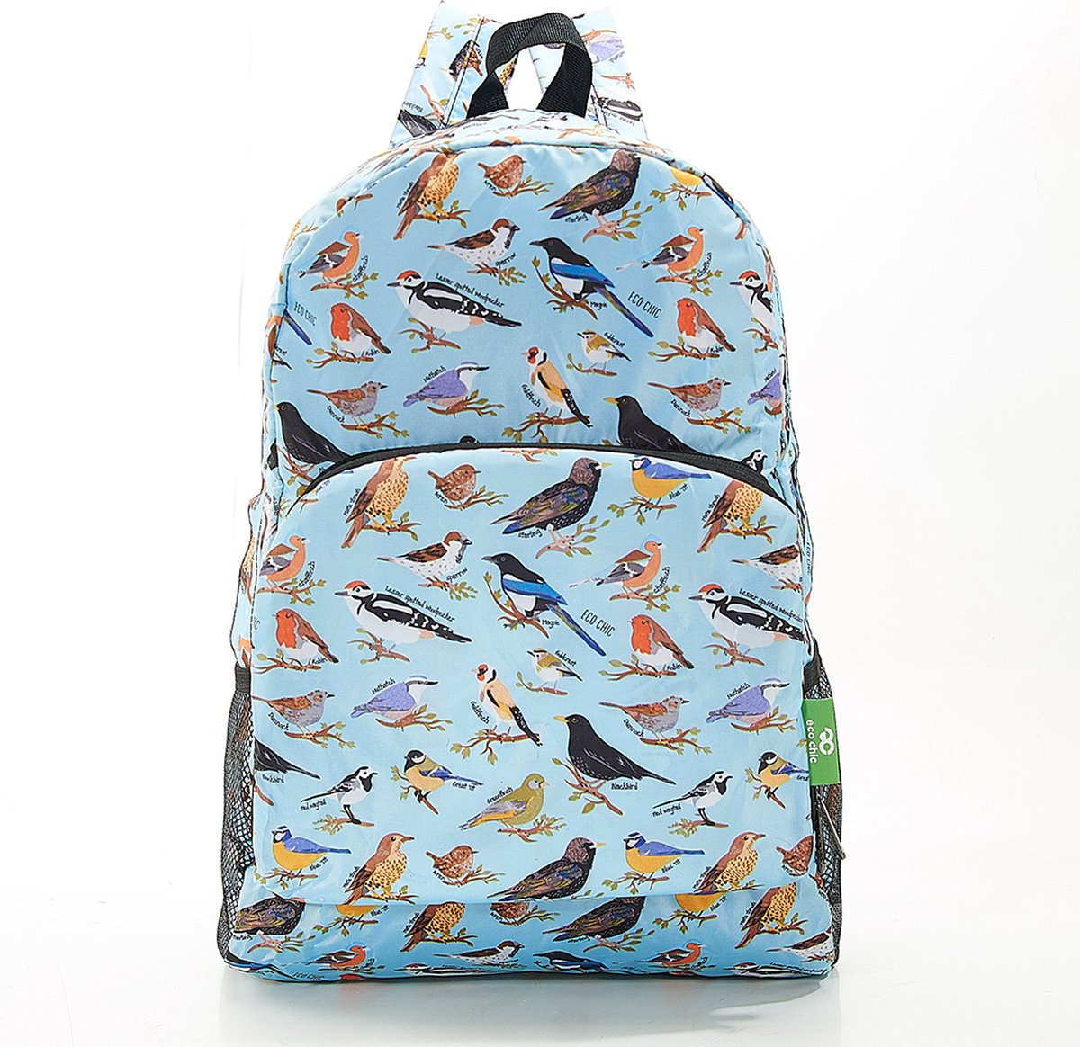 Eco Chic - Backpack - B16BU - Blue - Wild Birds