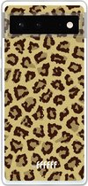 6F hoesje - geschikt voor Google Pixel 6 -  Transparant TPU Case - Jaguar Print #ffffff