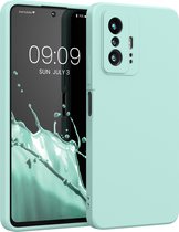 kwmobile telefoonhoesje voor Xiaomi 11T / 11T Pro - Hoesje voor smartphone - Back cover in Frosty Mint