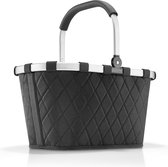 Reisenthel Carrybag Shopping Basket - 22L - Rhombus Noir Zwart