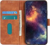 KHAZNEH Honor 50 Lite Hoesje Retro Wallet Portemonnee Case Bruin