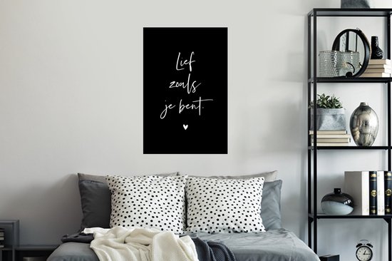 Stickers muraux - Film autocollant - Citations - L'amour comme tu es - Dictons - Saint-Valentin - 40x60 cm - Film adhésif - Stickers muraux Chambre d'enfant - Papier peint autocollant