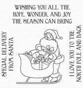 Special Delivery from Santa Clear Stamps (CS-598)