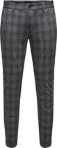 Only & Sons Broek Onsmark Check Pants Hy Gw 1816 22021816 Grey Pinstripe Mannen Maat - W36 X L32