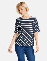 GERRY WEBER Dames Shirt met 3/4-mouwen en strepen