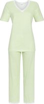 Gestipte groene pyjama katoen