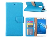 LuxeBass Hoesje geschikt voor Samsung Galaxy A5 2017 - Bookcase Turquoise - portemonnee hoesje - bookcase - boekhoesje - book case - boek hoesje